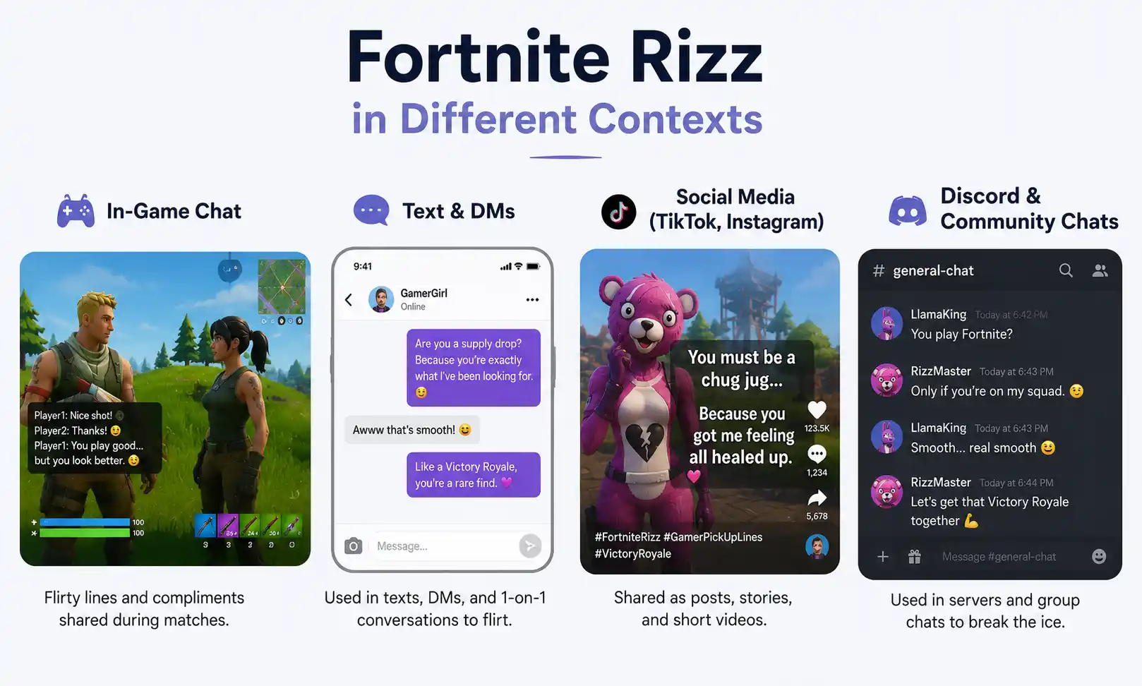Fortnite Rizz in Different Contexts