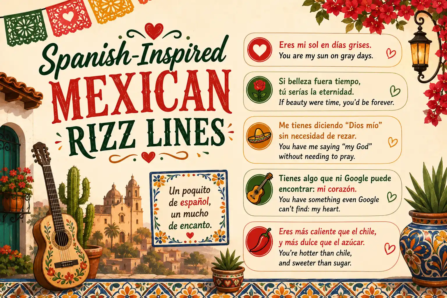 Spanish-Inspired Mexican Rizz Lines